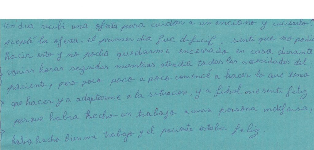 Testimoni d'una curadora